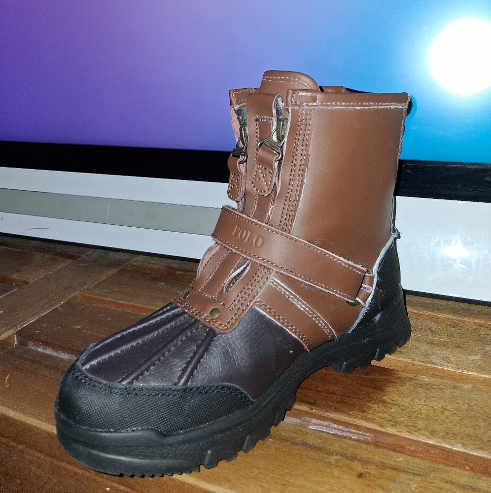 Polo by Ralph Lauren Brown and Black Waterproof Boots